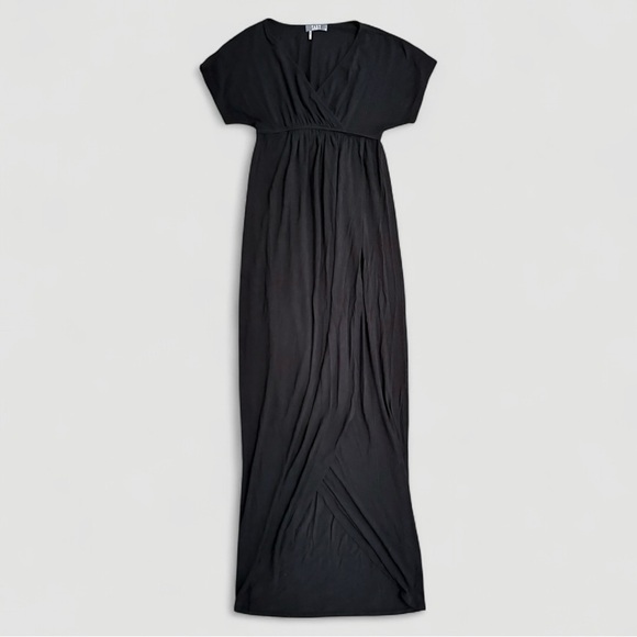 Tart Women's Maternity Dulcibella Cap Sleeve Tulip Hemline Black Maxi Dress XS - Picture 1 of 2